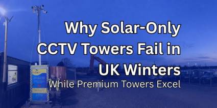 Why Solar-Only CCTV Towers Fail in UK Winters