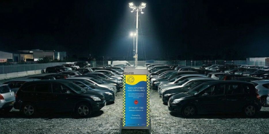 temporary car park site cctv hire