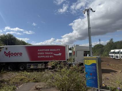 Temporary Remote Cctv For Overflow And Storage Yards Reg 0102 Thermal Self Powered Tower On Site At Storage Facility Temporary Remote Cctv For Overflow And Storage Yards Reg-0102 Thermal Self Powered Tower On Site At Storage Facility